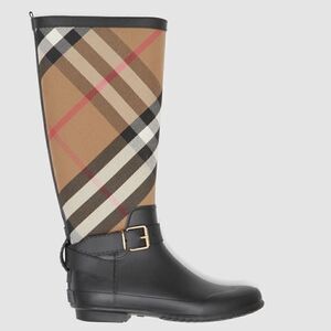 Burberry Rain-boots Nova Check & Rubber Size: 37